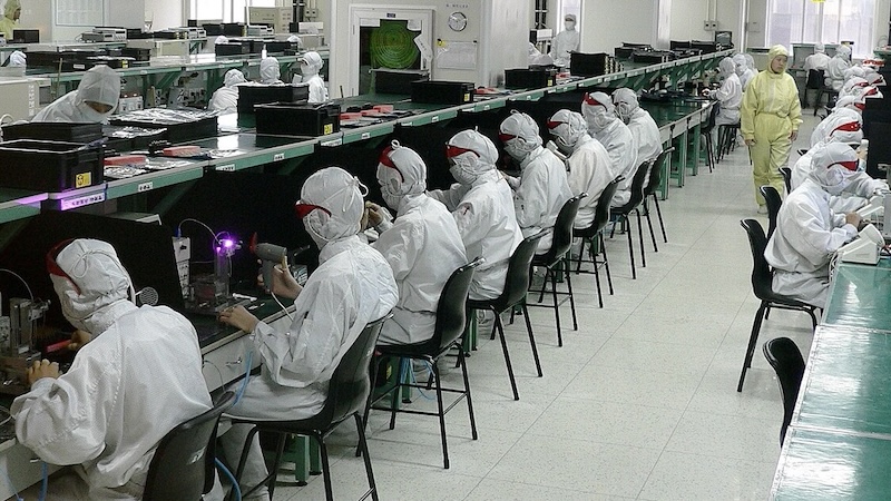 Electronics factory in Shenzhen