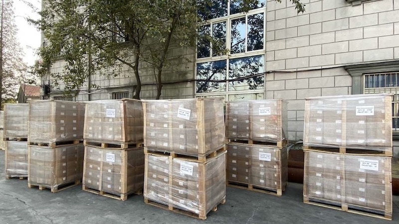 China goods loading at factory