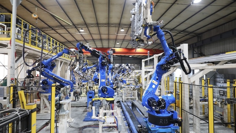 Automated production line in China