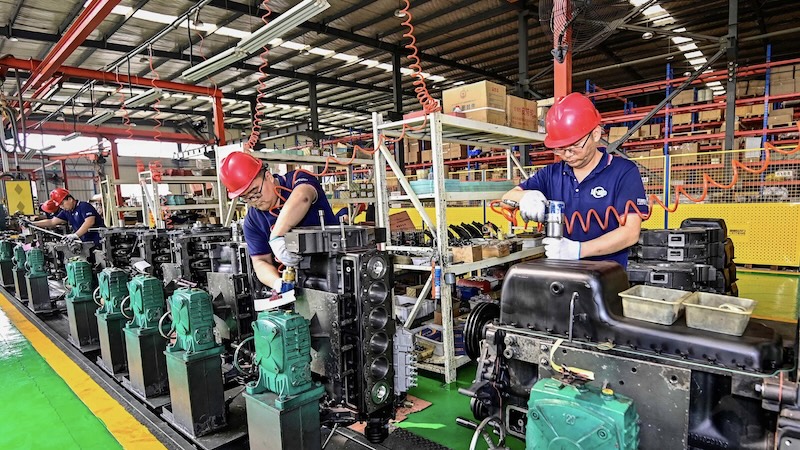 China factory assembly line