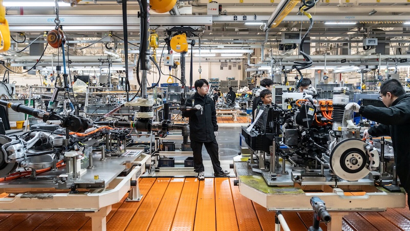 Export goods in China factory