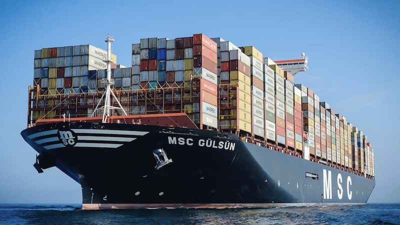 Cargo container ship