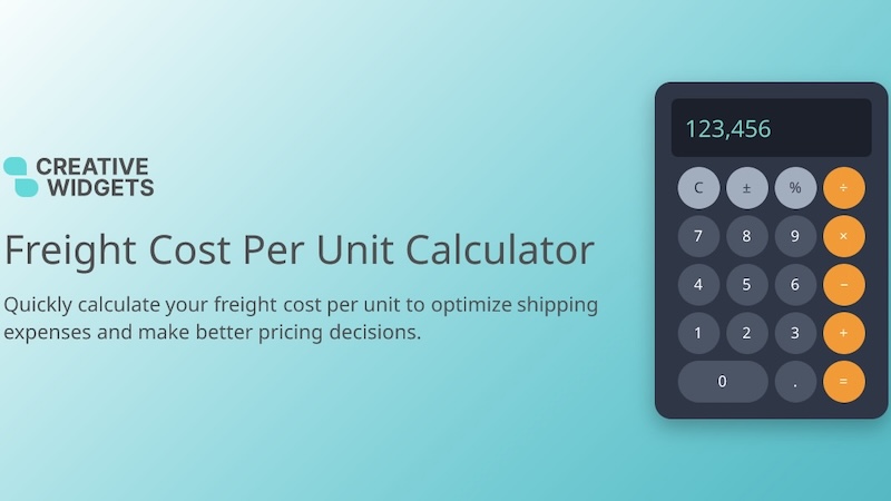 Freight Cost per Unit: How Much Each Product Costs to Ship