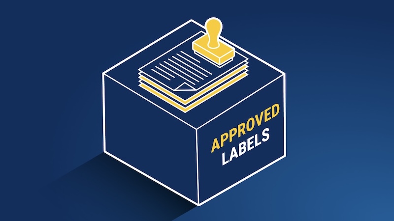 Approved labels