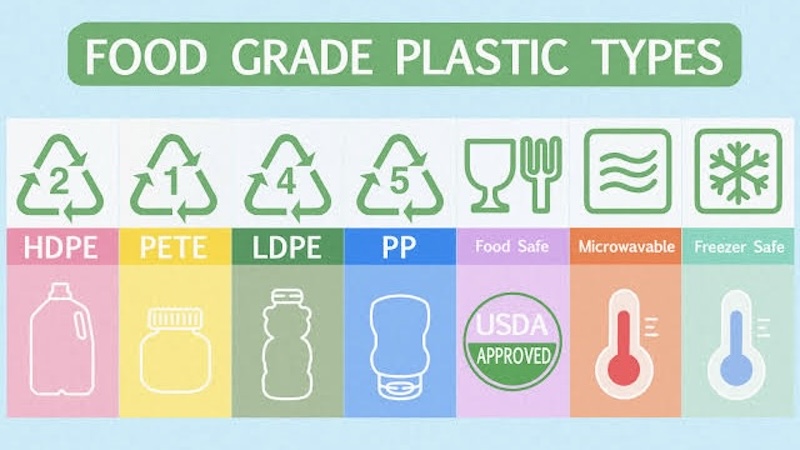 Food grade plastic types