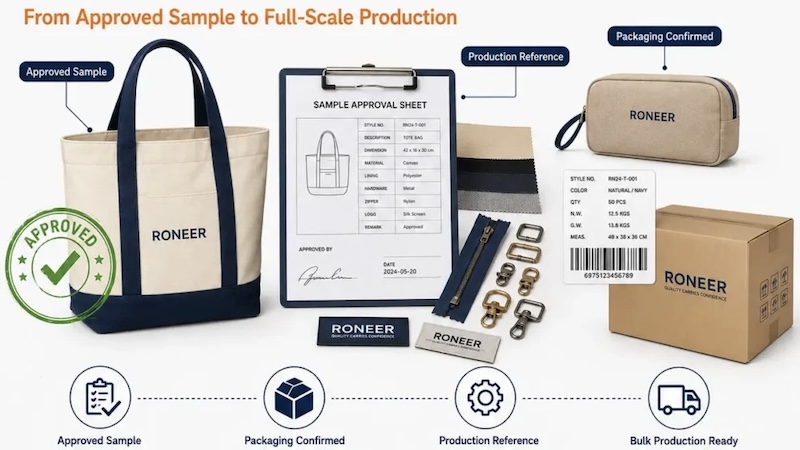 Sample testing before production