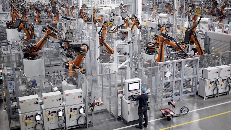 Robots in China factory