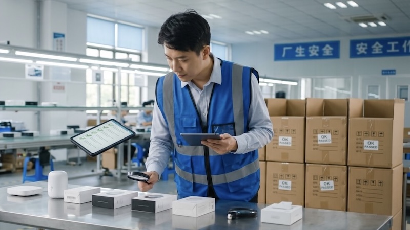 Pre-shipment inspection by QC inspector