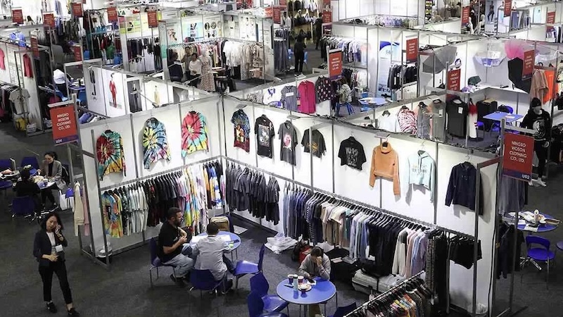 Textile vendor stall
