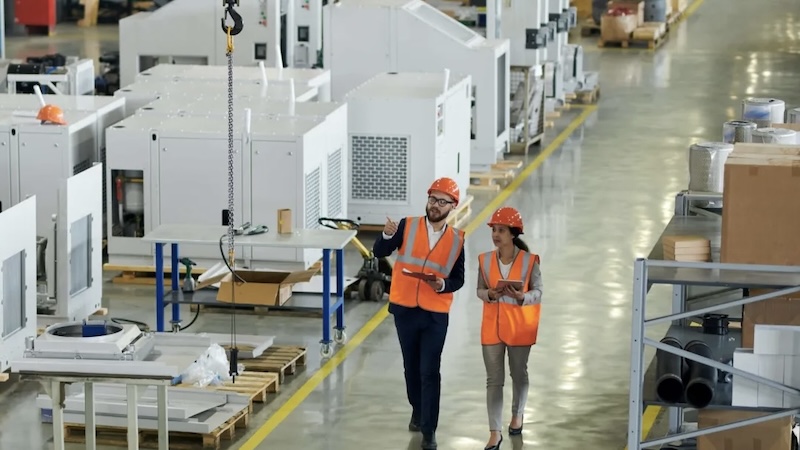 Auditor at factory