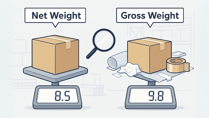 Gross vs Net Weight in Shipping: Avoid Overcharges