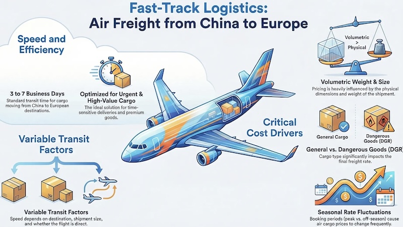 Air Freight from China to Europe