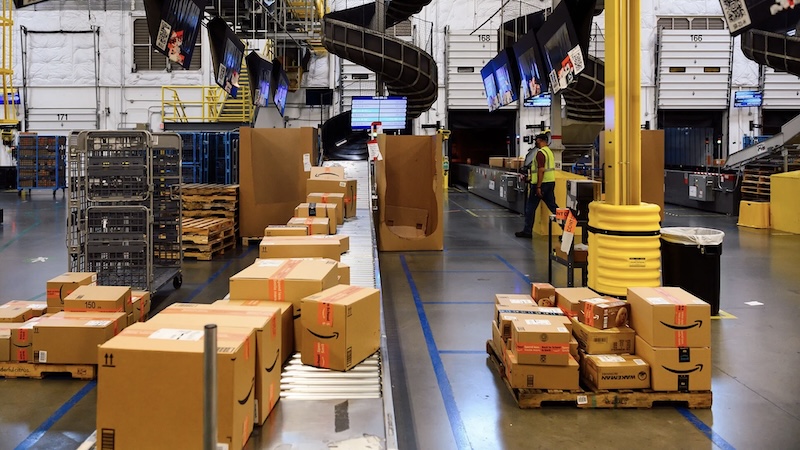 Amazon fulfillment center warehouse