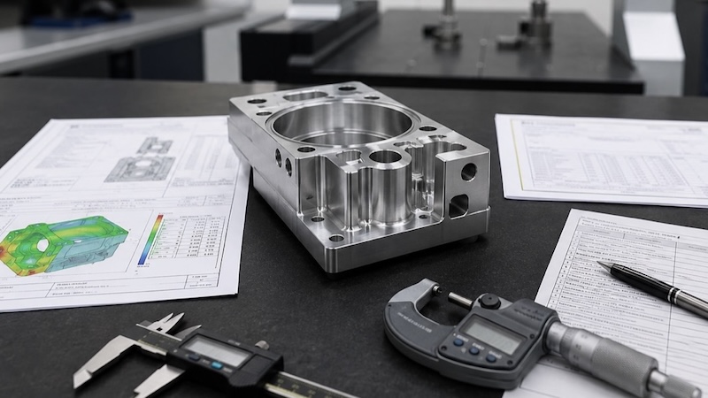 CNC machined part