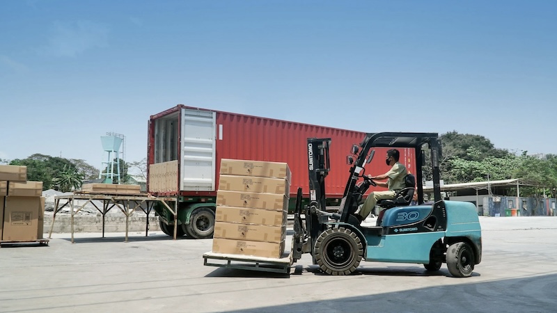 Container loading operation