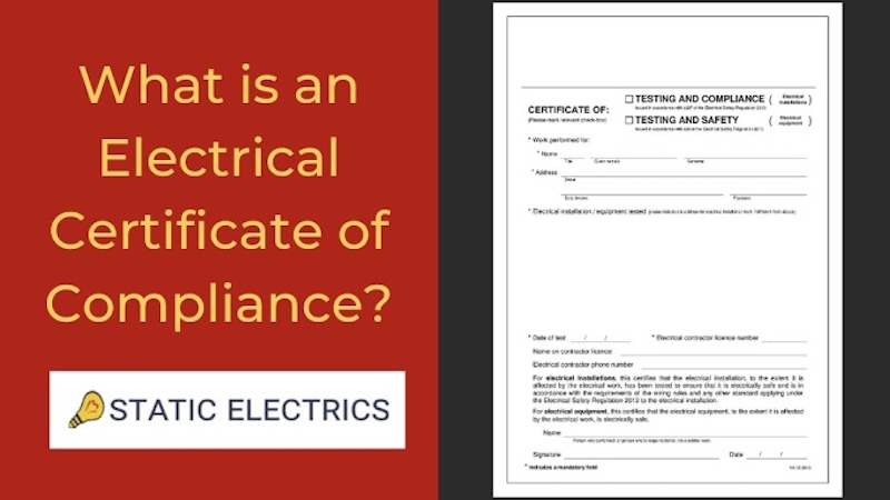 Electrical Product Compliance Certificate