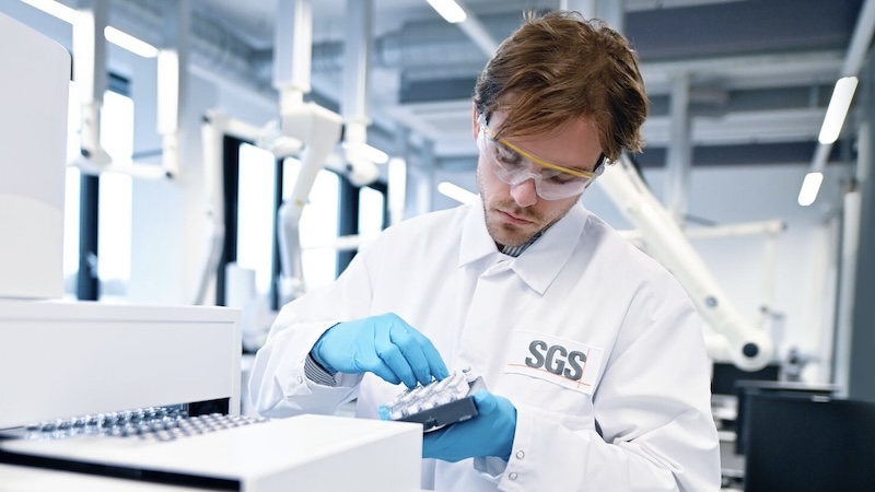 Product testing at SGS
