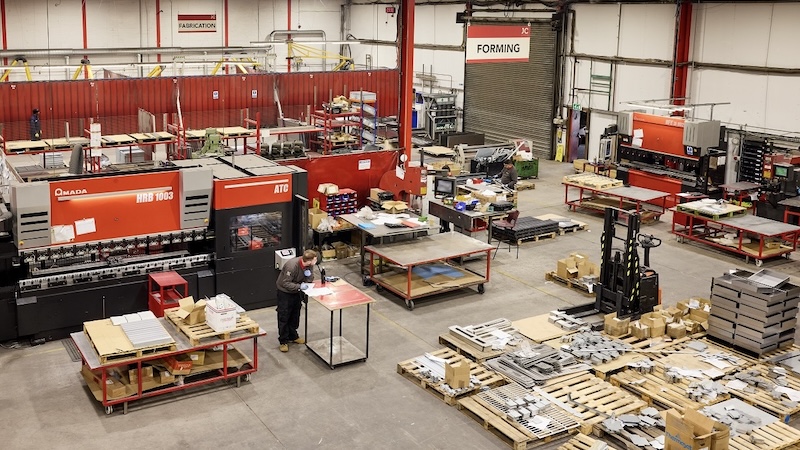 Sheet metal fabrication factory